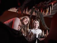 Mum and Daughter with T.Rex