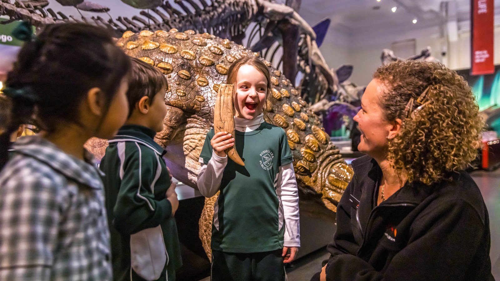 Primary school excursion to Dinosaurs