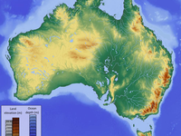 Relief Map of Australia