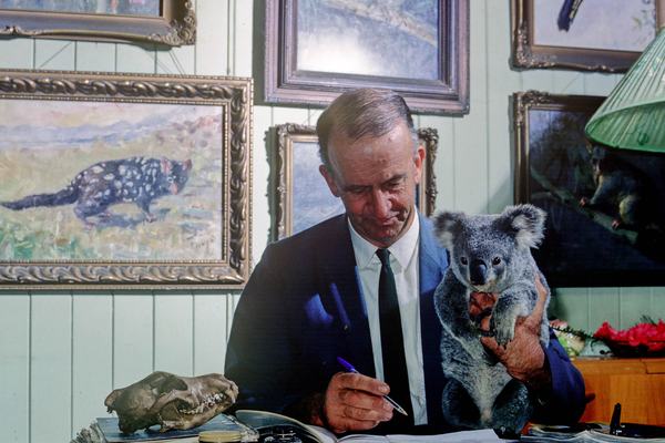 David Fleay in his office