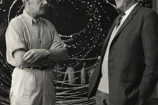 Sidney Nolan with writer Patrick White
