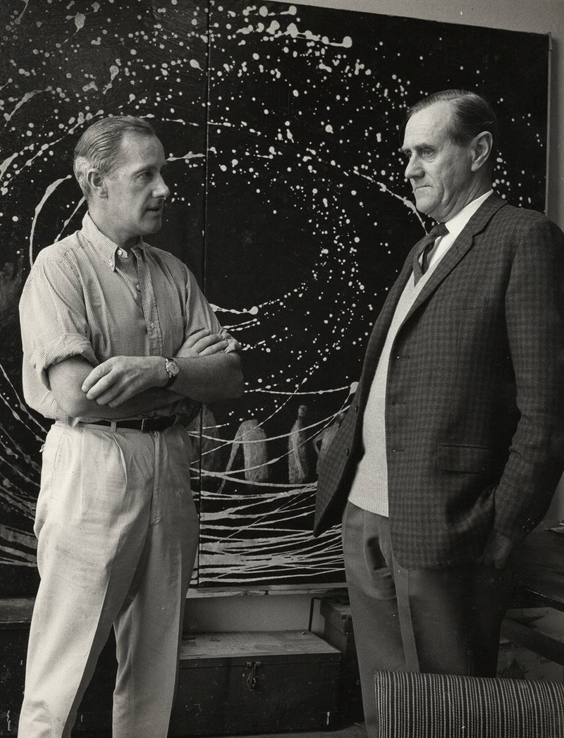 Sidney Nolan with writer Patrick White