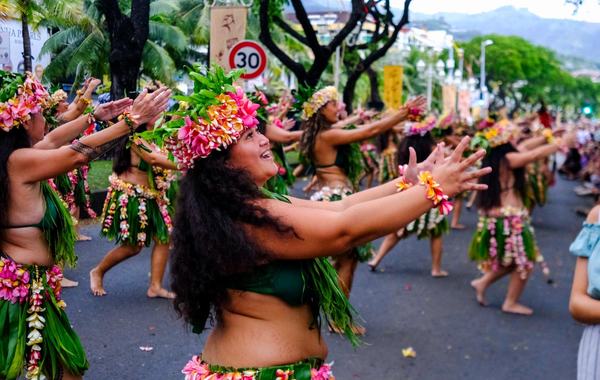 Matari’i Ni’a celebration during the float parades held in Pape'ete, Tāhiti