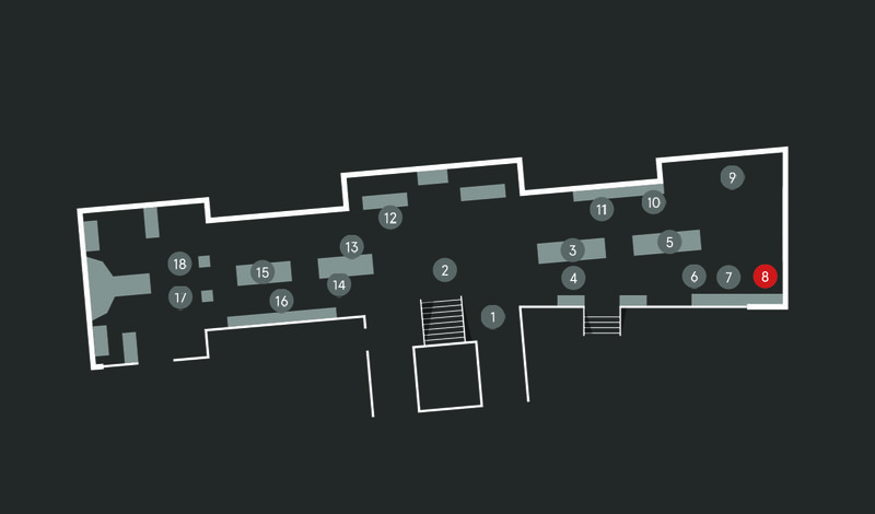 Wild Planet audio guide map; Tasmanian Tiger stop 8