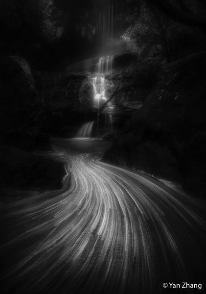 2026 Australian Geographic Nature Photographer of the Year. Monochrome Runner-Up: Edith Falls by Yan Zhang