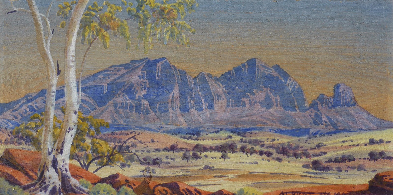 Ghost Gum and Mt Sonder