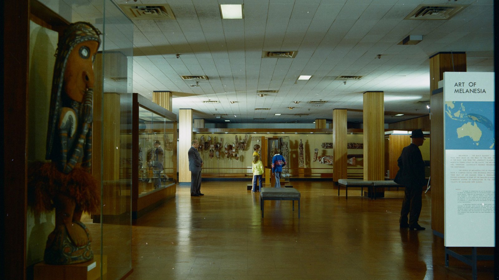 Australian Museum's Melanesian gallery (opened in 1968). From a 120 colour negative roll film. AMS 390/CN0435/06