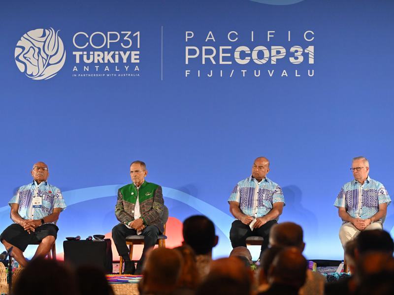 Sitiveni Rabuka, Jose Ramos Horta, David Adeang and Anthony Albanese