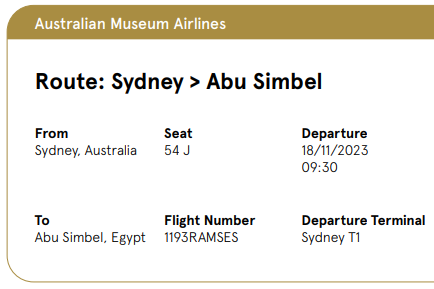 australian museum ticket