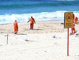 Beach pollution
