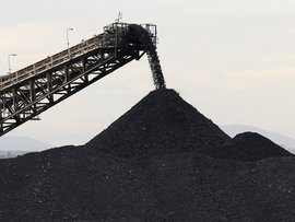 Coal being stockpiled (file image)
