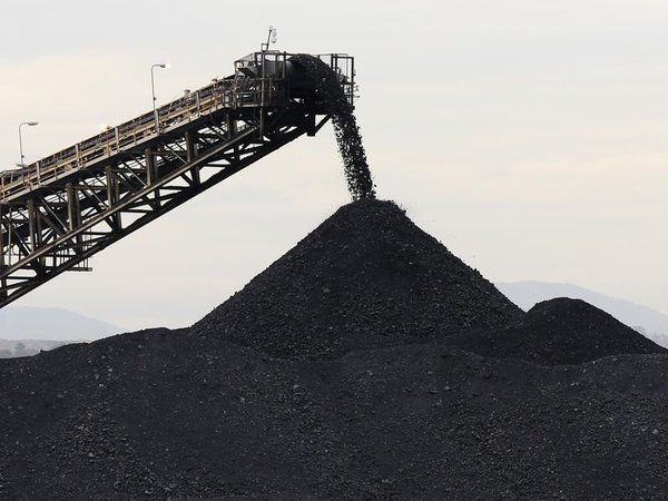 Coal being stockpiled (file image)