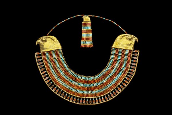 Necklace with falcon heads and counterweights of Princess Neferuptah