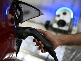 An electric car charger (file image)