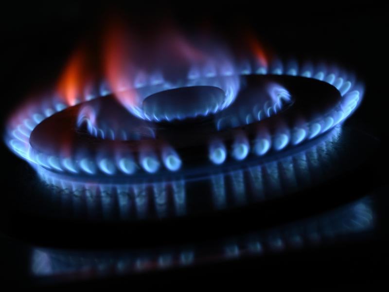 A kitchen gas stove burner at a residential property in Melbourne