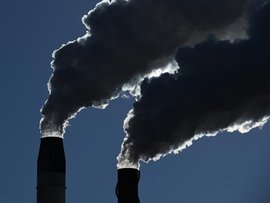 Emissions are seen from a factory