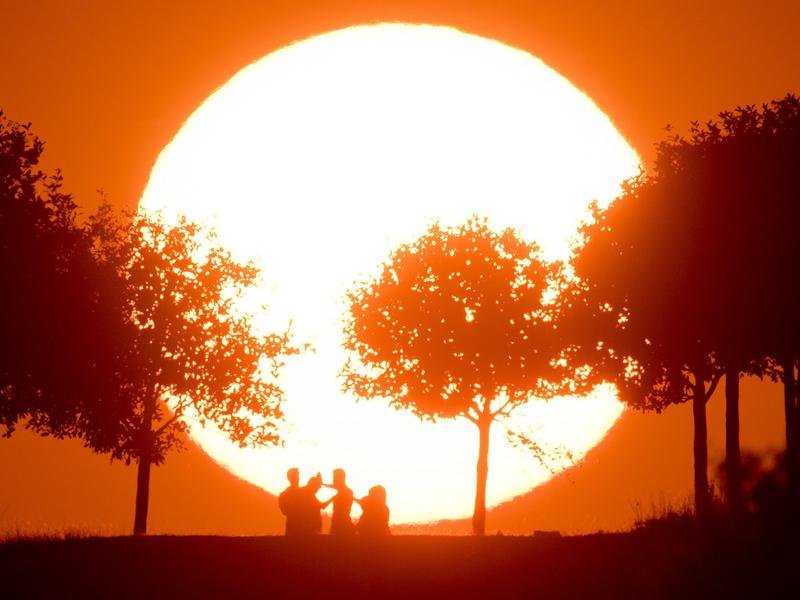 Hot weather in Germany
