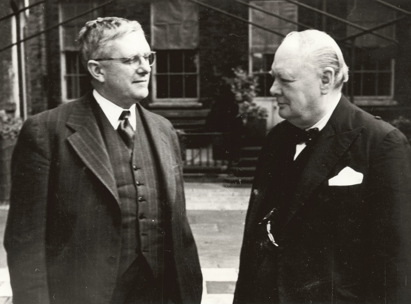 Sir Winston Churchill with Herbert Vere Evatt