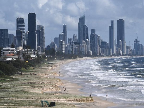 A file photo of erosion on the Gold Coast 