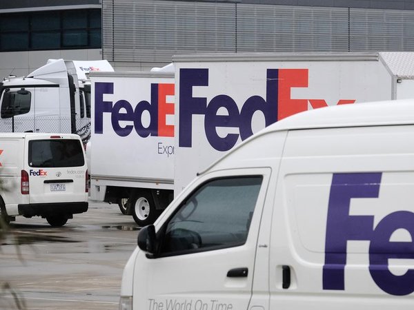 FedEx vehicles (file image)