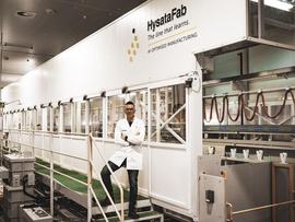 The Hysata electrolyser production line at Port Kembla, NSW.
