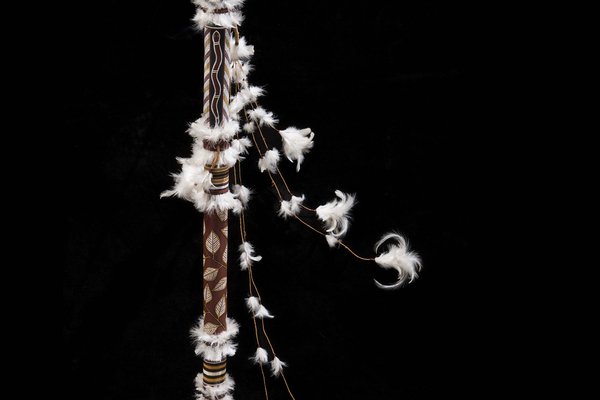 Morning Star Pole by Terry Dhurritjini Yumbulul (warramiri people)