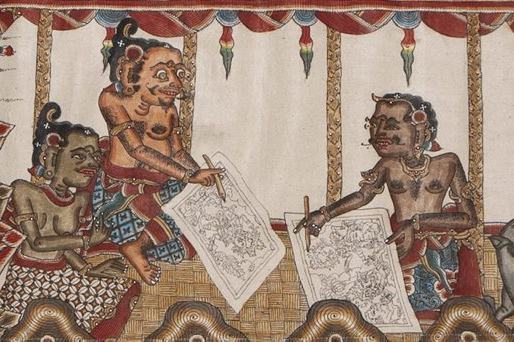 Balinese Painting: E94643 bc