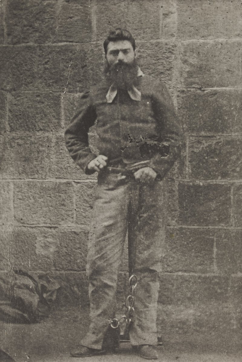 Ned Kelly in chains, 1880