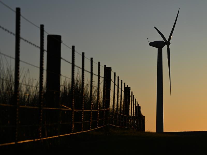 Wind turbine on King Island (file)