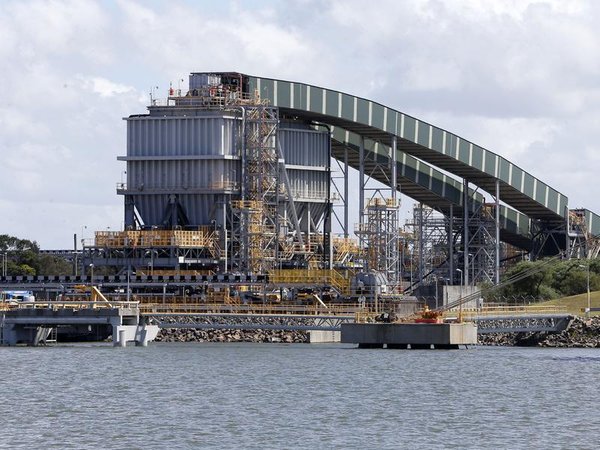Kooragang Coal Loader in the Port of Newcastle,