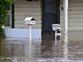 Letterboxes at flood homes