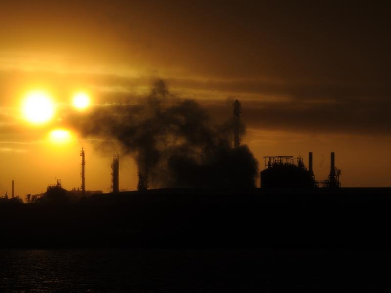 Emissions from industrial plant