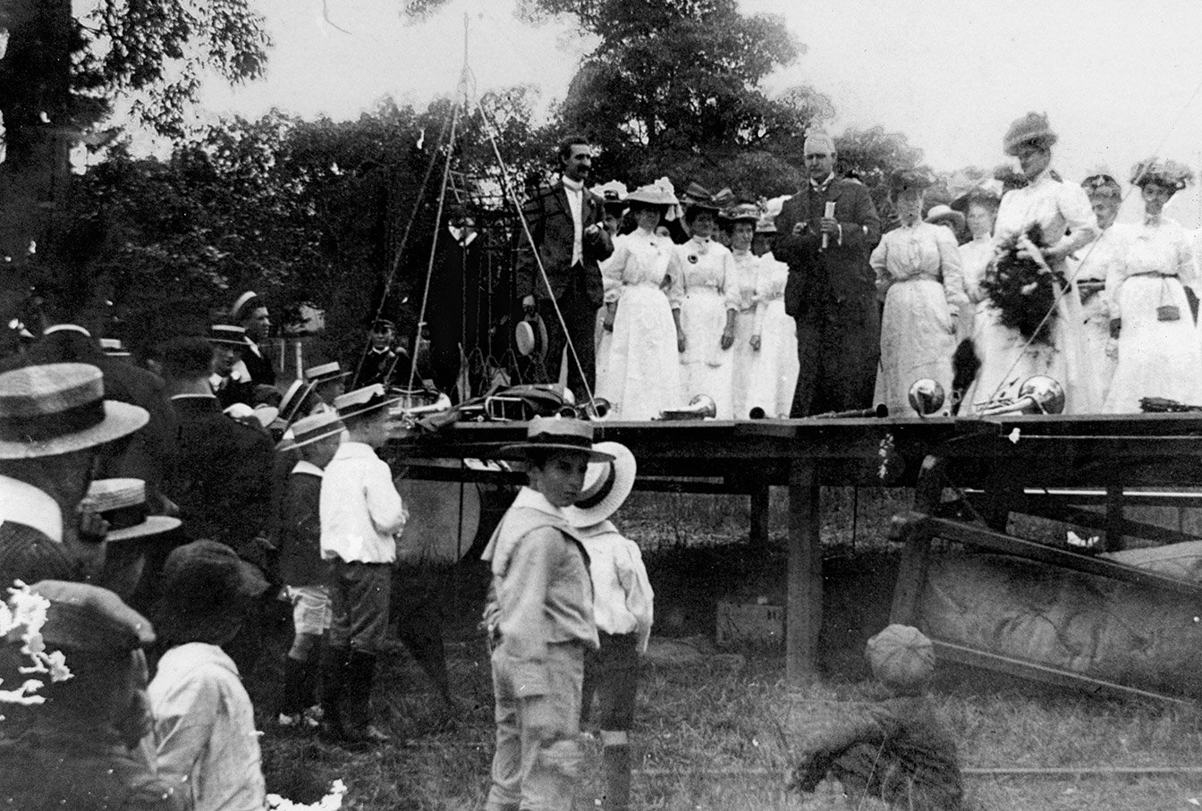 Dame Nellie Melba at a reception