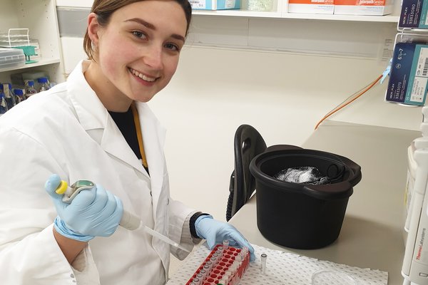 Ruby Bruce, 2019 winter intern at the Australian Centre for Wildlife Genomics