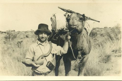 Harold Fletcher in the Simpson Desert