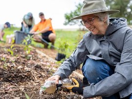 Groundswell Collective volunteers at work