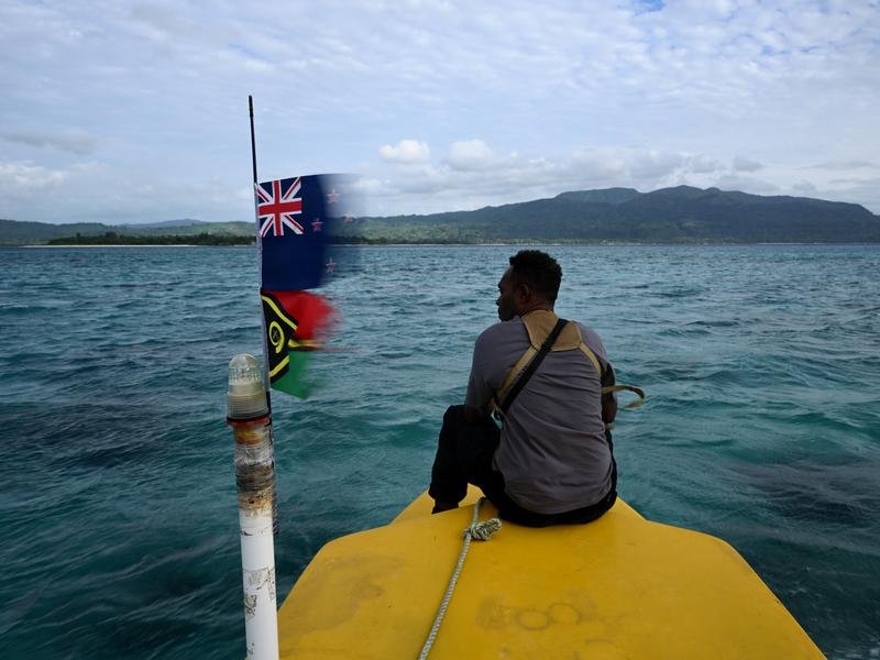 Vanuatu ferry passenger